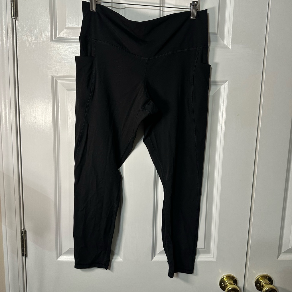 Set Of 2- Member’s Mark Brand Women's Black And Gray Leggings
